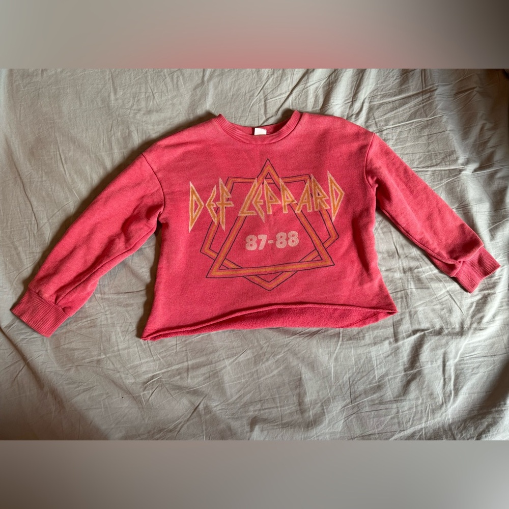 EUC By Junkfood Def Leppard Sweatshirt Size 3T